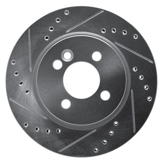 R1 Concepts® - eLINE™ Drilled and Slotted 1-Piece Front Driver Side Brake Rotor