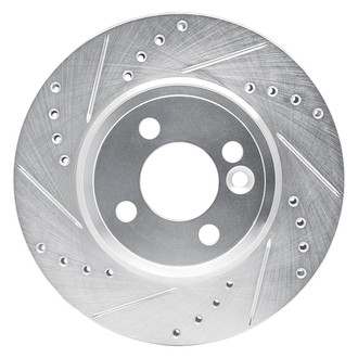 R1 Concepts® - eLINE™ Drilled and Slotted 1-Piece Front Driver Side Brake Rotor