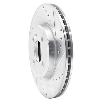 R1 Concepts® - eLINE™ Drilled and Slotted 1-Piece Front Passenger Side Brake Rotor