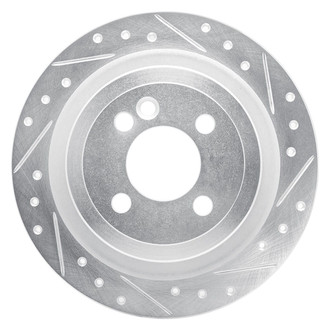 R1 Concepts® - eLINE™ Drilled and Slotted 1-Piece Rear Passenger Side Brake Rotor