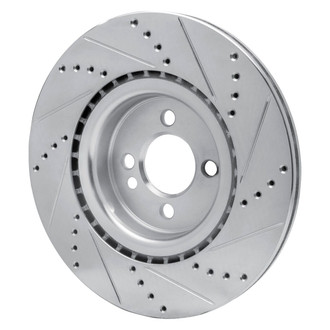 R1 Concepts® - eLINE™ Drilled and Slotted 1-Piece Front Driver Side Brake Rotor