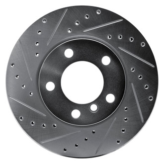 R1 Concepts® - eLINE™ Drilled and Slotted 1-Piece Front Driver Side Brake Rotor