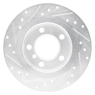R1 Concepts® - eLINE™ Drilled and Slotted 1-Piece Rear Passenger Side Brake Rotor