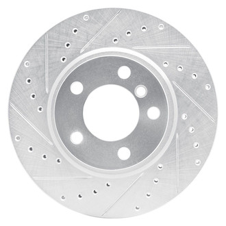 R1 Concepts® - eLINE™ Drilled and Slotted 1-Piece Front Driver Side Brake Rotor