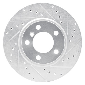 R1 Concepts® - eLINE™ Drilled and Slotted 1-Piece Front Passenger Side Brake Rotor