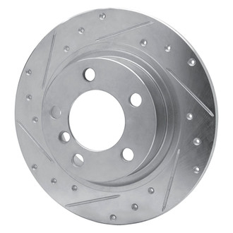 R1 Concepts® - eLINE™ Drilled and Slotted 1-Piece Rear Driver Side Brake Rotor