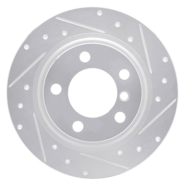 R1 Concepts® - eLINE™ Drilled and Slotted 1-Piece Rear Brake Rotor