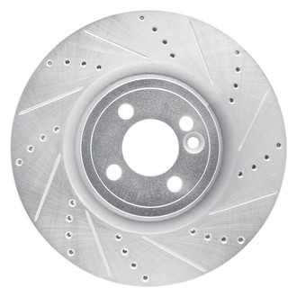 R1 Concepts® - eLINE™ Drilled and Slotted 1-Piece Front Passenger Side Brake Rotor