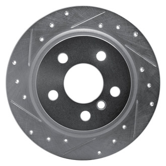 R1 Concepts® - eLINE™ Drilled and Slotted 1-Piece Rear Driver Side Brake Rotor