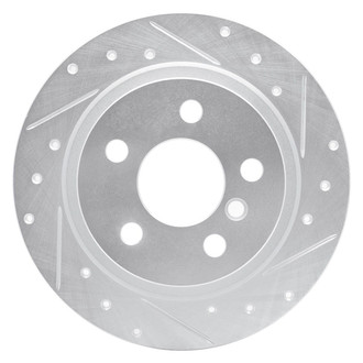 R1 Concepts® - eLINE™ Drilled and Slotted 1-Piece Rear Passenger Side Brake Rotor