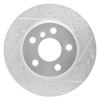 R1 Concepts® - eLINE™ Drilled and Slotted 1-Piece Front Passenger Side Brake Rotor