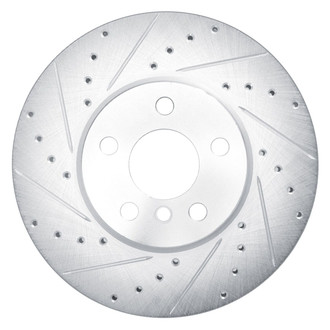 R1 Concepts® - eLINE™ Drilled and Slotted 1-Piece Front Driver Side Brake Rotor