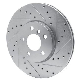 R1 Concepts® - eLINE™ Drilled and Slotted 1-Piece Front Passenger Side Brake Rotor