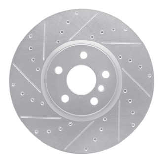 R1 Concepts® - eLINE™ Drilled and Slotted 1-Piece Front Driver Side Brake Rotor