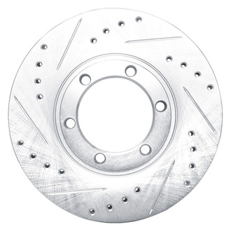 R1 Concepts® - eLINE™ Drilled and Slotted 1-Piece Front Driver Side Brake Rotor