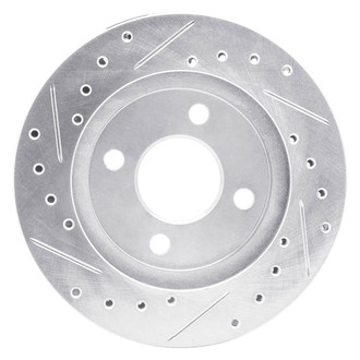 R1 Concepts® - eLINE™ Drilled and Slotted 1-Piece Front Passenger Side Brake Rotor