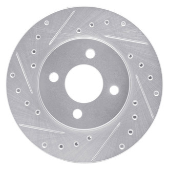 R1 Concepts® - eLINE™ Drilled and Slotted 1-Piece Front Driver Side Brake Rotor