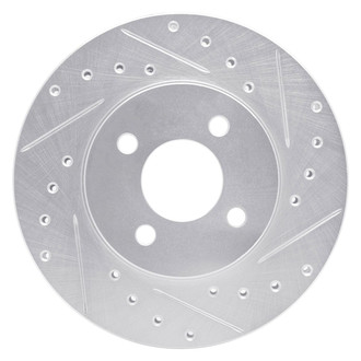 R1 Concepts® - eLINE™ Drilled and Slotted 1-Piece Front Passenger Side Brake Rotor