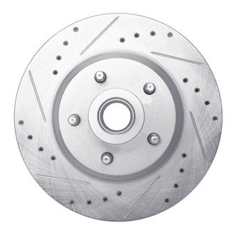 R1 Concepts® - eLINE™ Drilled and Slotted 1-Piece Front Driver Side Brake Rotor