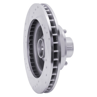 R1 Concepts® - eLINE™ Drilled and Slotted 1-Piece Front Passenger Side Brake Rotor