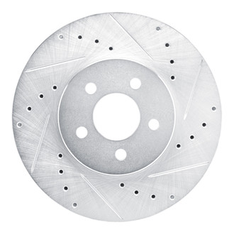 R1 Concepts® - eLINE™ Drilled and Slotted 1-Piece Front Passenger Side Brake Rotor
