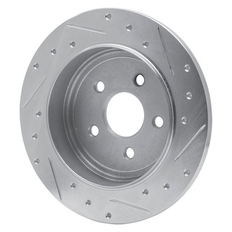 R1 Concepts® - eLINE™ Drilled and Slotted 1-Piece Rear Driver Side Brake Rotor