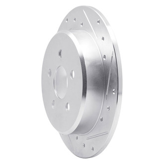 R1 Concepts® - eLINE™ Drilled and Slotted 1-Piece Rear Passenger Side Brake Rotor