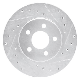 R1 Concepts® - eLINE™ Drilled and Slotted 1-Piece Front Passenger Side Brake Rotor