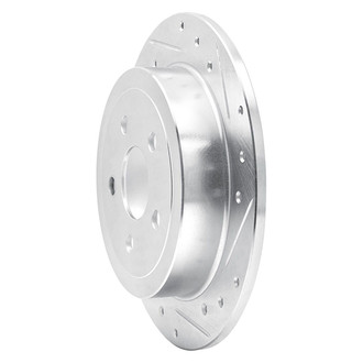 R1 Concepts® - eLINE™ Drilled and Slotted 1-Piece Rear Passenger Side Brake Rotor