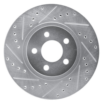 R1 Concepts® - eLINE™ Drilled and Slotted 1-Piece Front Driver Side Brake Rotor
