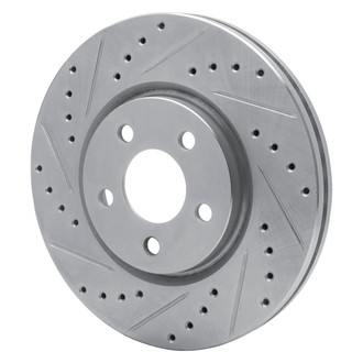 R1 Concepts® - eLINE™ Drilled and Slotted 1-Piece Front Driver Side Brake Rotor