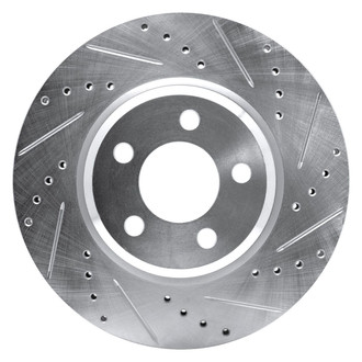 R1 Concepts® - eLINE™ Drilled and Slotted 1-Piece Front Passenger Side Brake Rotor
