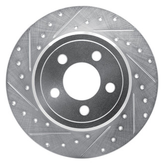 R1 Concepts® - eLINE™ Drilled and Slotted 1-Piece Rear Driver Side Brake Rotor