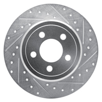 R1 Concepts® - eLINE™ Drilled and Slotted 1-Piece Rear Passenger Side Brake Rotor