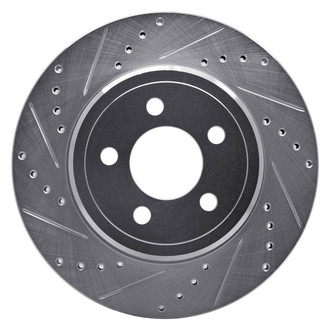 R1 Concepts® - eLINE™ Drilled and Slotted 1-Piece Rear Driver Side Brake Rotor