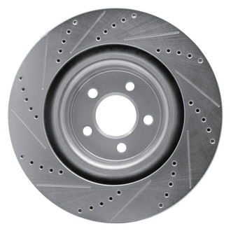 R1 Concepts® - eLINE™ Drilled and Slotted 1-Piece Front Driver Side Brake Rotor