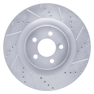 R1 Concepts® - eLINE™ Drilled and Slotted 1-Piece Front Passenger Side Brake Rotor