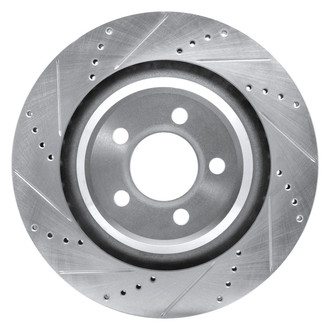 R1 Concepts® - eLINE™ Drilled and Slotted 1-Piece Rear Driver Side Brake Rotor