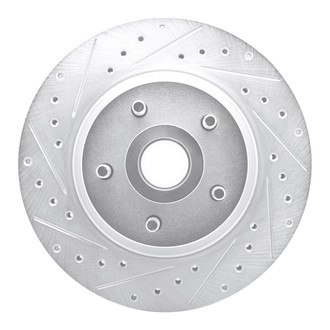 R1 Concepts® - eLINE™ Drilled and Slotted 1-Piece Front Driver Side Brake Rotor