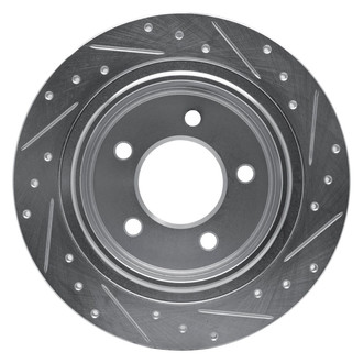 R1 Concepts® - eLINE™ Drilled and Slotted 1-Piece Rear Driver Side Brake Rotor
