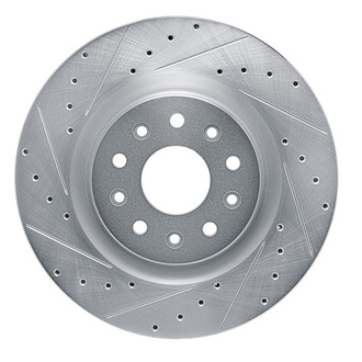 R1 Concepts® - eLINE™ Drilled and Slotted 1-Piece Front Driver Side Brake Rotor
