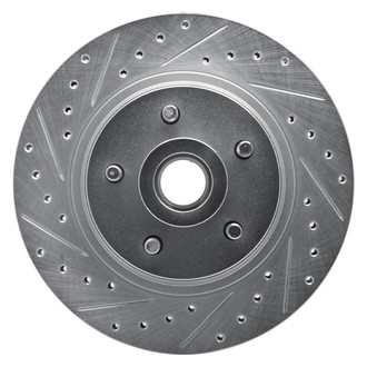 R1 Concepts® - eLINE™ Drilled and Slotted 1-Piece Front Driver Side Brake Rotor