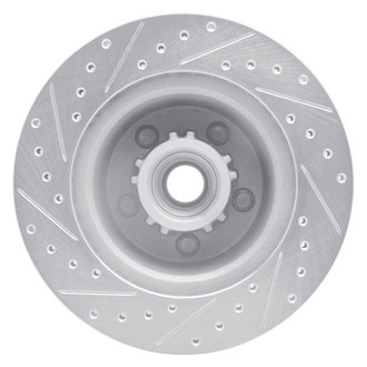 R1 Concepts® - eLINE™ Drilled and Slotted 1-Piece Front Passenger Side Brake Rotor