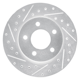 R1 Concepts® - eLINE™ Drilled and Slotted 1-Piece Front Driver Side Brake Rotor