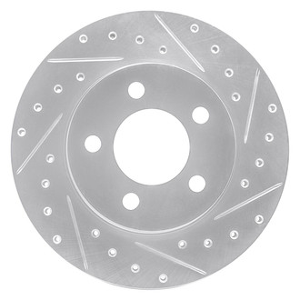 R1 Concepts® - eLINE™ Drilled and Slotted 1-Piece Front Passenger Side Brake Rotor