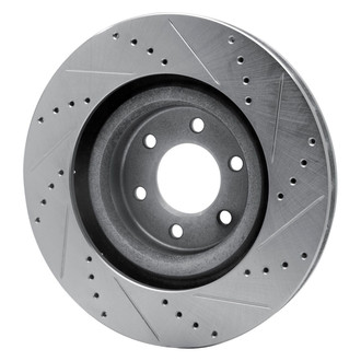 R1 Concepts® - eLINE™ Drilled and Slotted 1-Piece Front Driver Side Brake Rotor