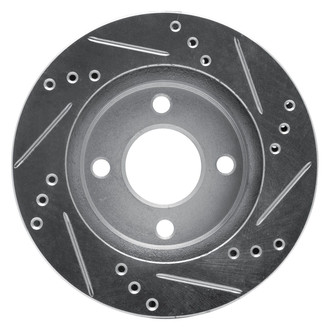 R1 Concepts® - eLINE™ Drilled and Slotted 1-Piece Front Driver Side Brake Rotor