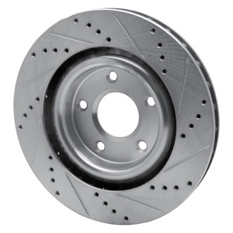 R1 Concepts® - eLINE™ Drilled and Slotted 1-Piece Front Driver Side Brake Rotor