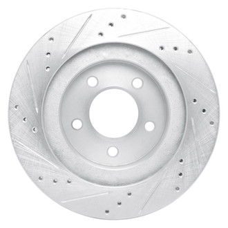 R1 Concepts® - eLINE™ Drilled and Slotted 1-Piece Front Passenger Side Brake Rotor