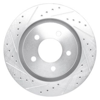 R1 Concepts® - eLINE™ Drilled and Slotted 1-Piece Front Driver Side Brake Rotor